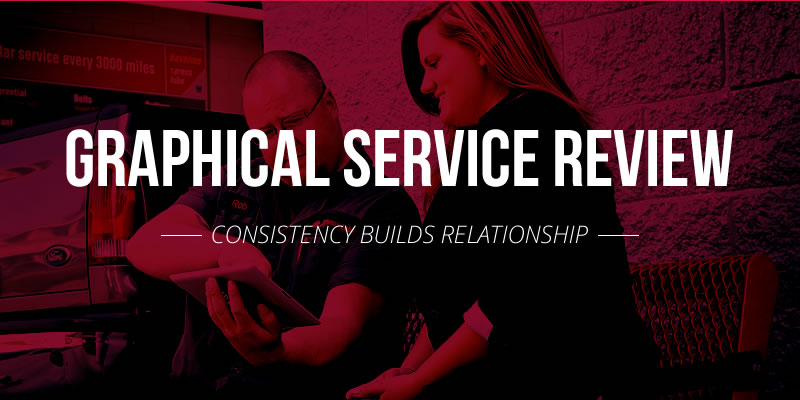 Graphical Service Review - Consistency Builds Relationship