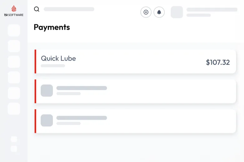 Payment Software Screen