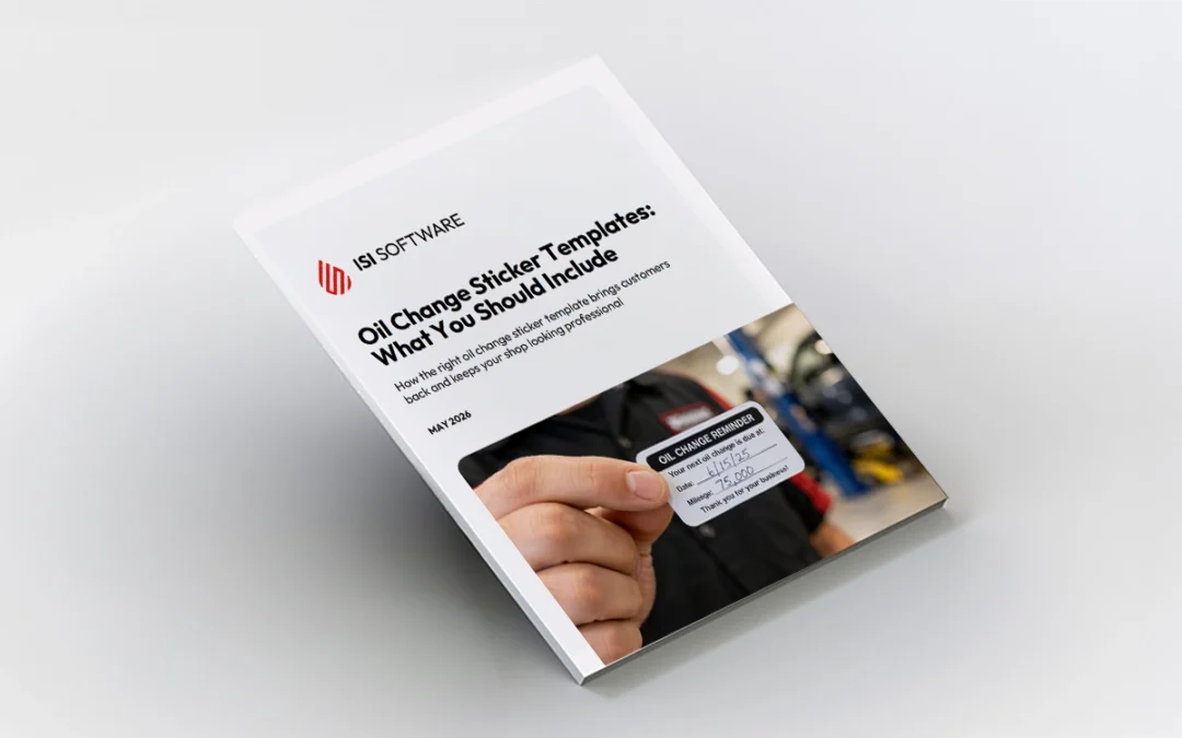 Oil Change Sticker Templates: What You Should Include